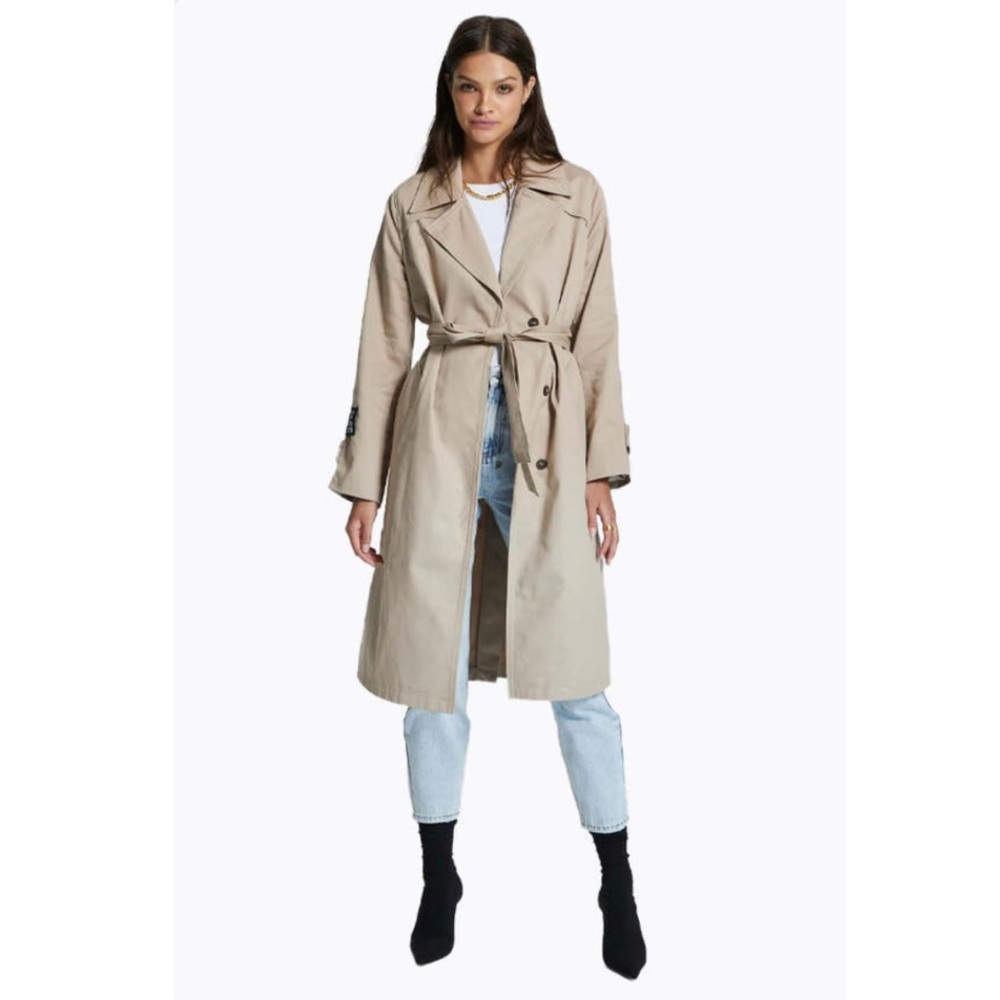 Ksubi - The Theory Trench Coat in Tan